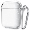 Svanove for Airpods Case Clear Glitter, Sparkly Bling Cute Airpods