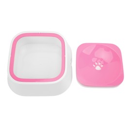 Pet Floating Bowl 1L / 34oz Large Capacity Splashproof Dog Water Bowl for Indoor and OutdoorPink