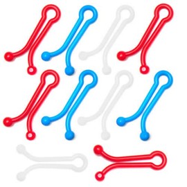 Caraselle 25 Bread Bag Clips 4cm long made in UK for salad/crisp bag