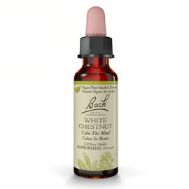 Bach Original Flower Remedies, White Chestnut (Non-Alcohol Formula) - Calm The Mind - Natural Homeopathic Flower Essence for Emotional Balance - Vegan, Gluten Free, Sugar Free - 10mL Dropper