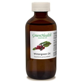GreenHealth Wintergreen 100% Pure & Natural Essential Oil - 8oz - Shipped with Child Resistant Cap