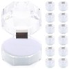 GANAZONO 20pcs Ring Case Transparent Engagement Ring Box Wedding Ring