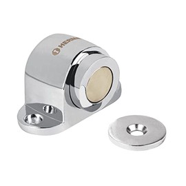 Hermex TOMA-3, Tope para puerta, magnético de cromo