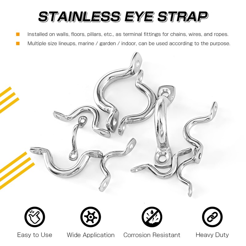 9Tong Tie Down Deck Loop Steel Stainless Hardware Deck Loop