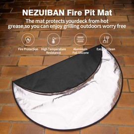 Fireproof Grill Pad,30'' Fire Pit Mat for Outdoor Grill,Under Grill Mat
