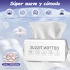 TYTYBGX Toallita facial de algodón desechable,Toallita suave y seca,100% algodón,sin