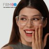 Firmoo Blue Light Glasses without Prescription Women Men Round Blue