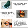 Zzyyldu Floor Gap Fixer Tool Kit with Rubber Mallet &