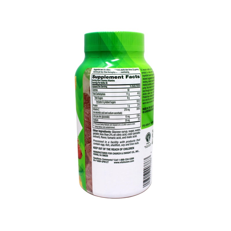 Vitafusion Power Zinc Gummy Vitamin 2 Bottle (180 ct Totally.)