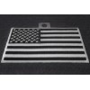 Ivamis Black and White American Flag Patch with White Borders-