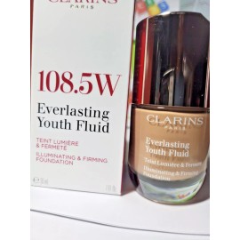 Clarins Everlasting Youth Fluid Foundation 108.5W, 1oz / 30ml NIB