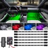 LEDGlow 6pc Multi-Color LED Interior Footwell Underdash Neon Light Kit