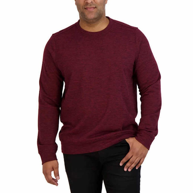 Gerry Men's Textured Crew Pullover Sweatshirt (US, Alpha, Medium, Regular,