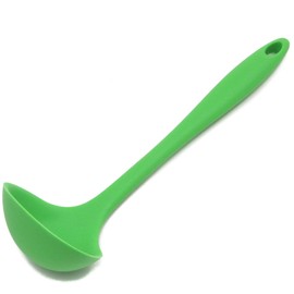 Chef Craft Premium Silicone Cooking Ladle, 11.25 inch, Green