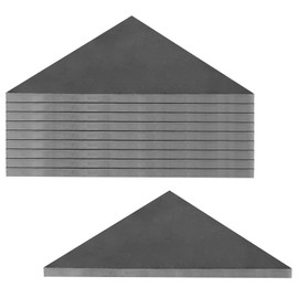 eoere 10 PCS Heavy Duty Steel Plate Gussets 3" x 3" x 1/4" Weld On Triangle Gusset Base, 3 Gauge