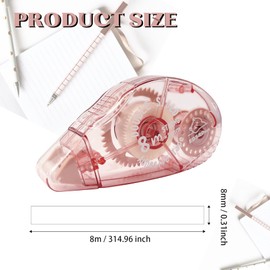 Total 4pcs Double Sided Adhesive Tape Roller Scrapbook Tape Roller, Acid Free & Archival-Safe, Permanent Double-Sided Adhesive Tape Dispenser for Crafts, Arts Projects 8m X 8mm (Green)