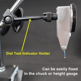 Dial Test Indicator Holder, Steel Sleeve Swivel Post Holder Arm, 8x70mm, Universal Dovetail Indicator Arm, Test Indicator Height Gauge Holder Bar Attachment