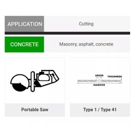 United Abrasives 23460 12X1/8X1 Masonry Asphalt Concrete Saw Cut-Off Wheel 10 pk