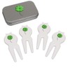 Azeeda 'Four Leaf Clover' Golf Divot Tool/Repair Fork Gift Set