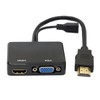 JSER HDMI to VGA & HDMI Female Splitter with Audio
