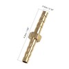 X AUTOHAUX 4mm Brass Barb Hose Fitting Straight Joiner for