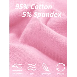 Ruisita 6 Pack Girls Cotton Biker Cartwheel Shorts Kids Safety Under Dress Dance Shorts