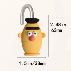 Fun Cartoon Character Shower Curtain Hook Set (12 Pieces), Adorable Yellow Resin Shower Curtain Rings, Suitable for Children's and Adults' Bathroom Decoration, Easy to Install and Durable.
