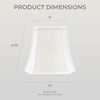 Royal Designs, Inc BSO-705-10WH Square Cut Corner Bell Lamp Shade,