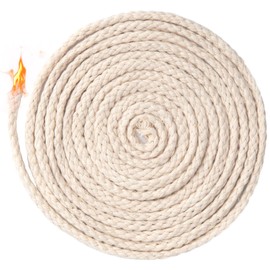 Isslly 32.8 Ft Cotton Wicks for Oil Lamps, 1/8 in Braided Round Candle Wicks Replacements for Oil Candle Wicks, Candlemaking, Candle Supplies (10 m)