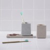JAJU [JAJU] Diatomaceous Earth Square Multi-purpose Holder Gray