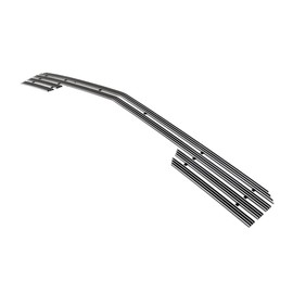APS Compatible with Chevy Silverado 1500 2014-2015 Lower Bumper Aluminum Chrome Polished Wide Horizontal Channel Billet Grille Insert C65990T