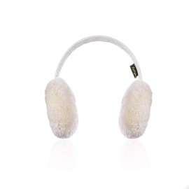 Aurya Kids Classic Ear Warmers/Earmuffs-Winter Faux Fur Warm Ear Muffs for Boys and Girls (Off-white)