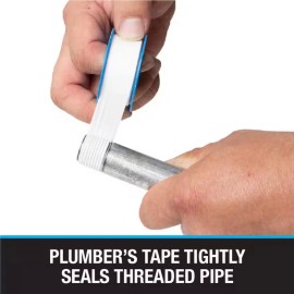 Harvey 1/2" x 260" PTFE Thread Seal Tape Teflon Plumbers Tape White