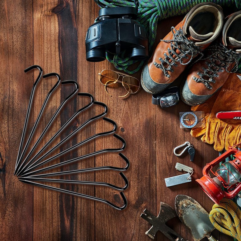 LATRAT Pack of 10 Tent Pegs 18 cm Tent Pegs