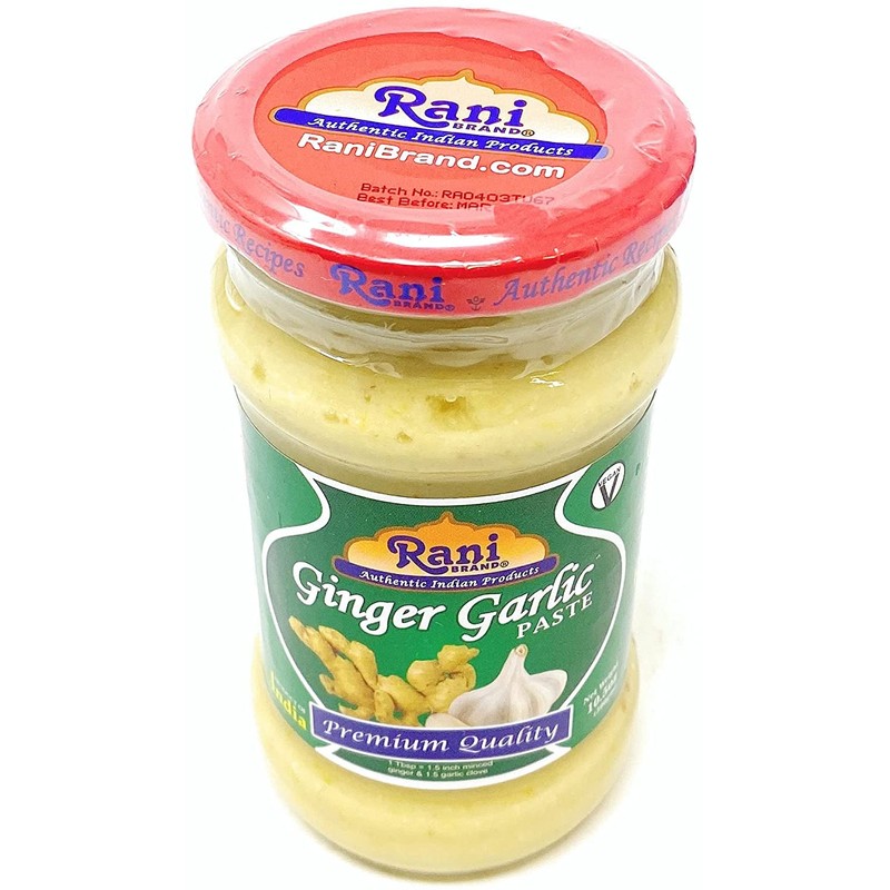 Rani Ginger Garlic Cooking Paste 10.5oz (300g) Glass Jar ~