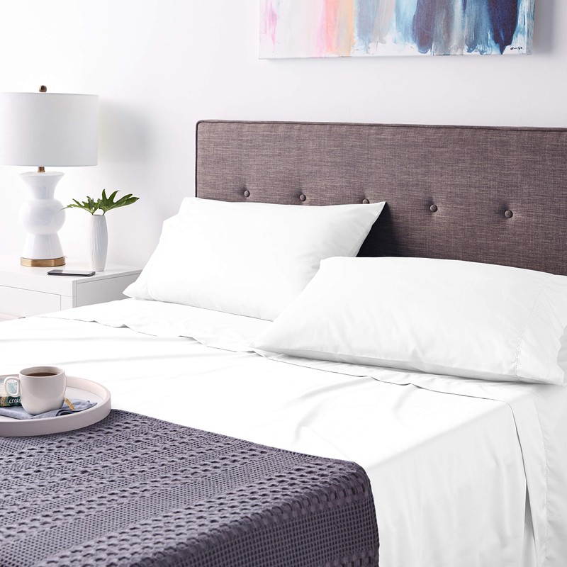 Pointehaven 525TC4SSQWH Sheet Set, Queen, White