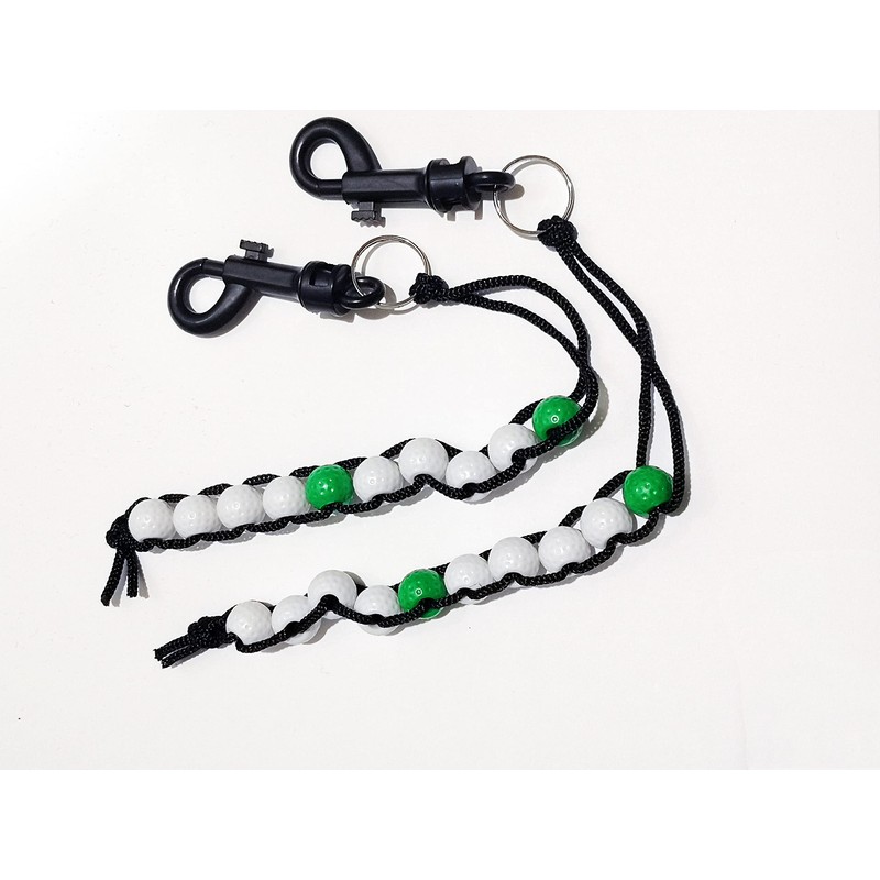 2X A99 Golf Score Counter Keeper Beads Green Stroke Shot