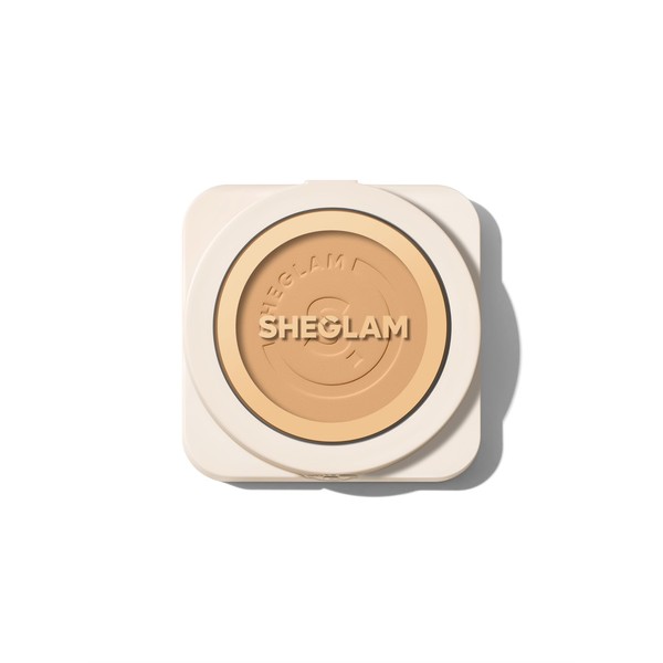 SHEGLAM SKin-Focus Full Coverage Powder Foundation Oil-Control Lightweight Face Pressed