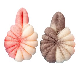 FOMIYES 2pcs Bath Mesh Scrubber Balls Rubbing Flower Bathing Bubble Makers Soft Body Wash Sponge for Shower Comfortable and Durable Pe Material