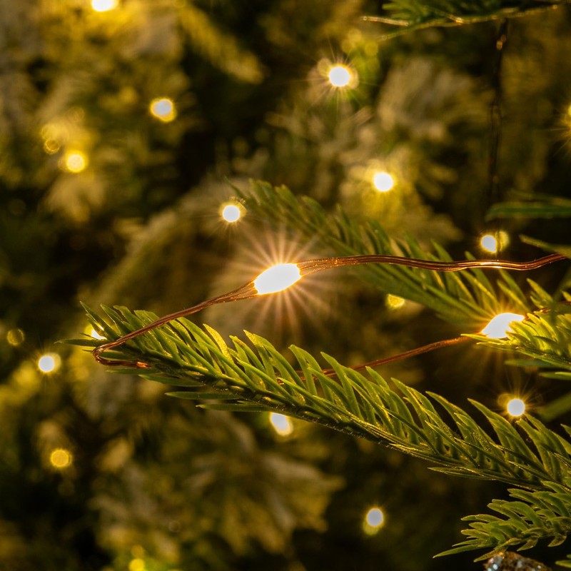 RESNICE 328FT Long Warm White Plug in Fairy Lights 1000