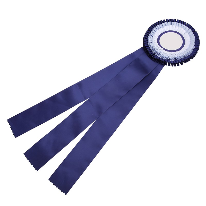 Second Place Rosette Ribbon Badge Exquisite Small Winner Medal Award