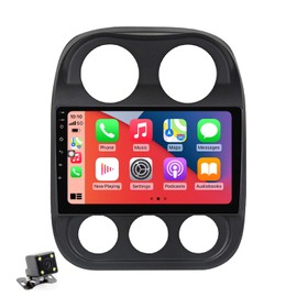 FELLOSTAR Car Stereo Update for 2010-2016 Jeep Compass Jeep Patriot Radio Replacement 2+32 Touch Screen Stereo with Carplay & Android Auto 10 Inches QLED Head Unit BT/GPS/SWC/AM/FM/5G