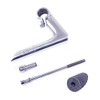 SENQI 22.2 x 25.4 mm Electroplating Gooseneck Aluminium Alloy 80