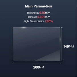 YOOPAI 3PCS FEP Film 200 x 140 x 0.15mm, Release Liner Films for Elegoo Mars 2 Pro/Mars 3/Anycubic Photon/Photon S/Photon M3/Mono 4K/CL-60/LD-002H/LD-002R LCD SLA DLP 3D Printer