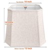 TOOTOO STAR Square cut corner lampshade, 10x13x10.5 inch medium table