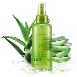 VENAMINE Gel Hidratante Y Calmante De Aloe Vera Coreano 100% En Bruma, 150 Gramos