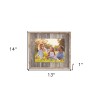 HomeRoots 8X10 Rustic Weathered Grey Picture Frame With Plexiglass Holder