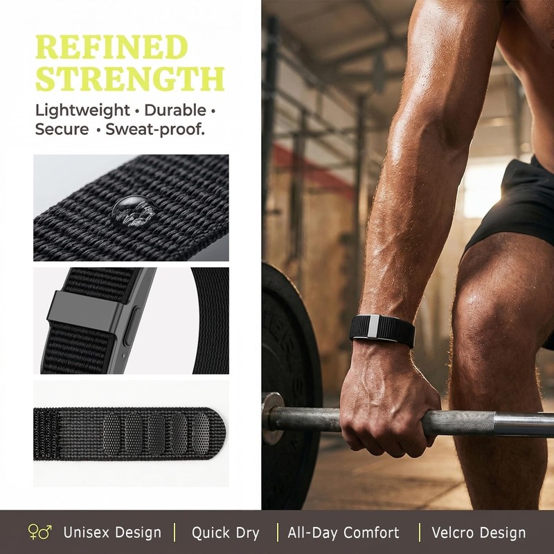 Luxe Louise Nylon Replacement Strap Compatible with Hume Band, Nylon