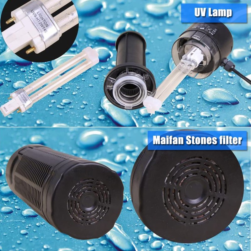 TRUPOW 110v 265GPH Submersible Garden Pond Filter Water Fountain Pump