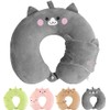 KELRICER Kids Travel Pillow, Cute Travel Neck Pillow with Eye